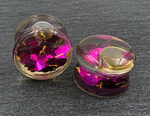 Tunnel plugs acryl - tunnel, glitzer