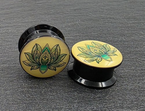 Tunnel plugs acryl schwarz - tunnel,