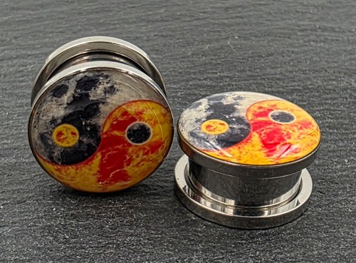 Tunnel plugs edelstahl yin - plugs,