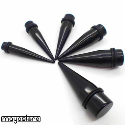 12mm 25mm schwarz - schwarz, tunnel