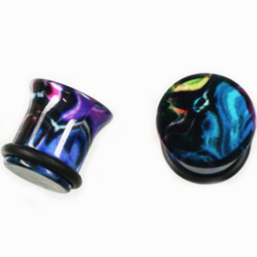 Paar kunststoff ohr piercing - 1,