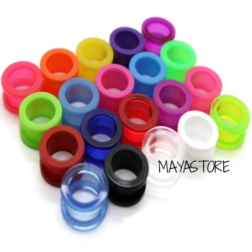 Paar 2mm 36mm tunnel acryl - 2mm-36mm,