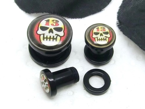 Ear plug flesh tunnel piercing - flesh,