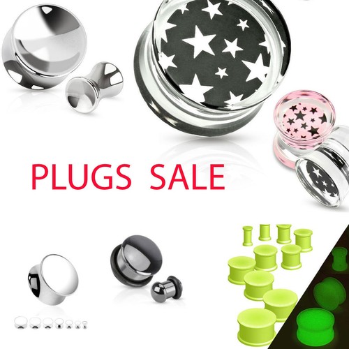 Plug ohr piercing edelstahl - plug,