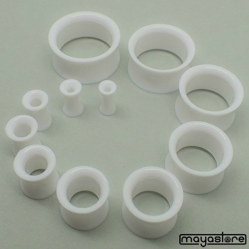 3mm 20mm ohr tunnel weiss - ohr,